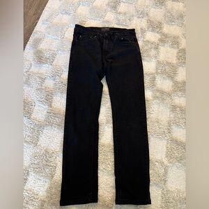 Classic Black Men's Straight Jeans